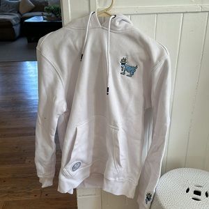 GOAT white sweatshirt size small
